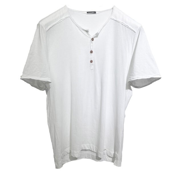 REMERA BOTONES BLANCA M#03